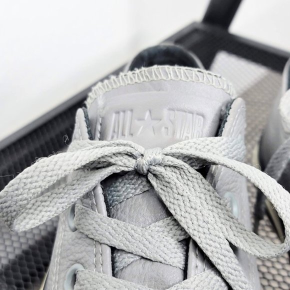 Converse All Star 2012 121986 Gray Leather Unisex Sneakers M-4/W-6 - Picture 4 of 11